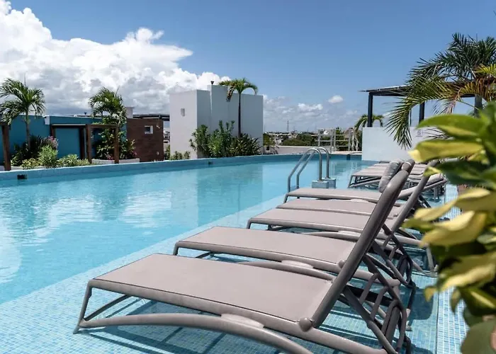 Modern With Pool Gym And Rooftop Views Appartement Playa del Carmen